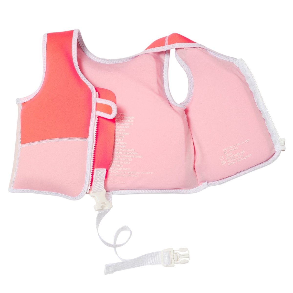 Kids Swim Vest 1-2 - Melody The Mermaid Pink