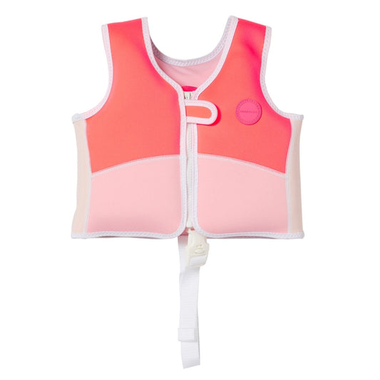 Kids Swim Vest 1-2 - Melody The Mermaid Pink