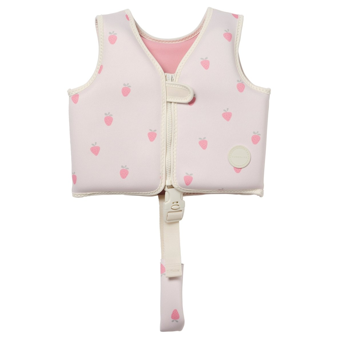 Kids Swim Vest 1-2 - Strawberry Sunshine Pink