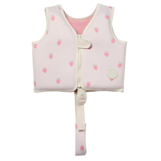 Kids Swim Vest 1-2 - Strawberry Sunshine Pink