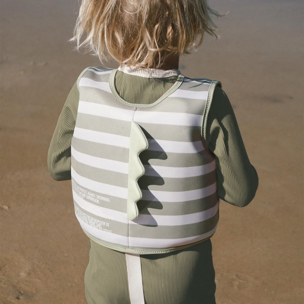 Kids Swim Vest 2-3 - Into the Wild Green Stripe