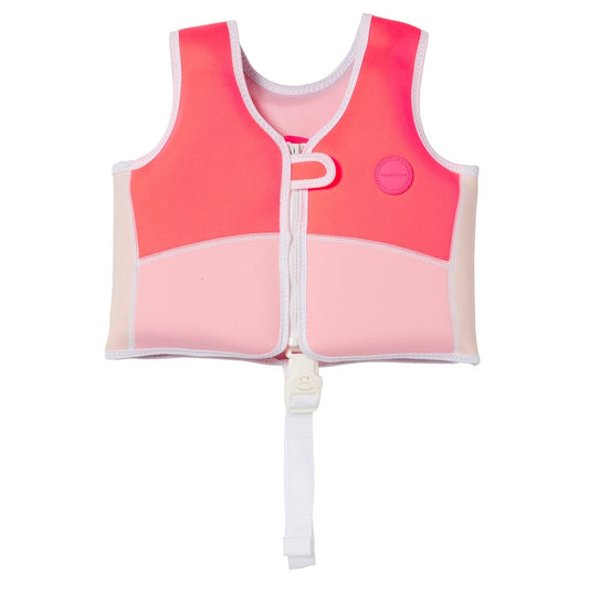 Kids Swim Vest 2-3 - Melody The Mermaid Pink