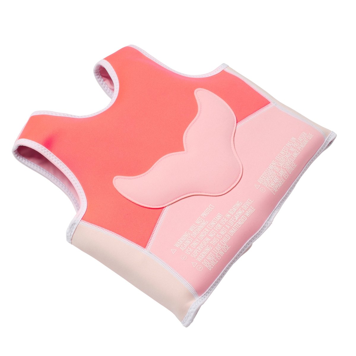 Kids Swim Vest 2-3 - Melody The Mermaid Pink
