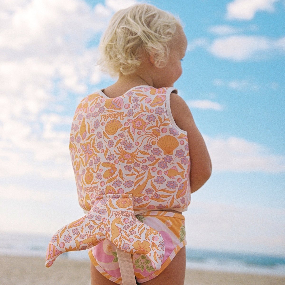 Kids Swim Vest 2-3 - Ocean Magic Pink