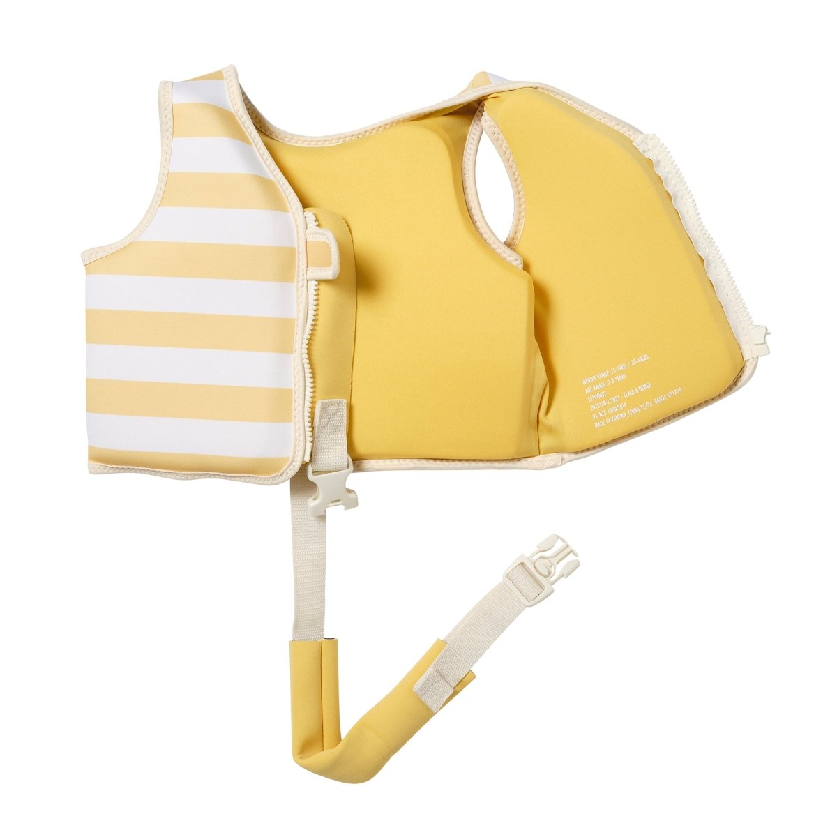 Kids Swim Vest 2-3 - Sammy the Seagull Yellow Stripe