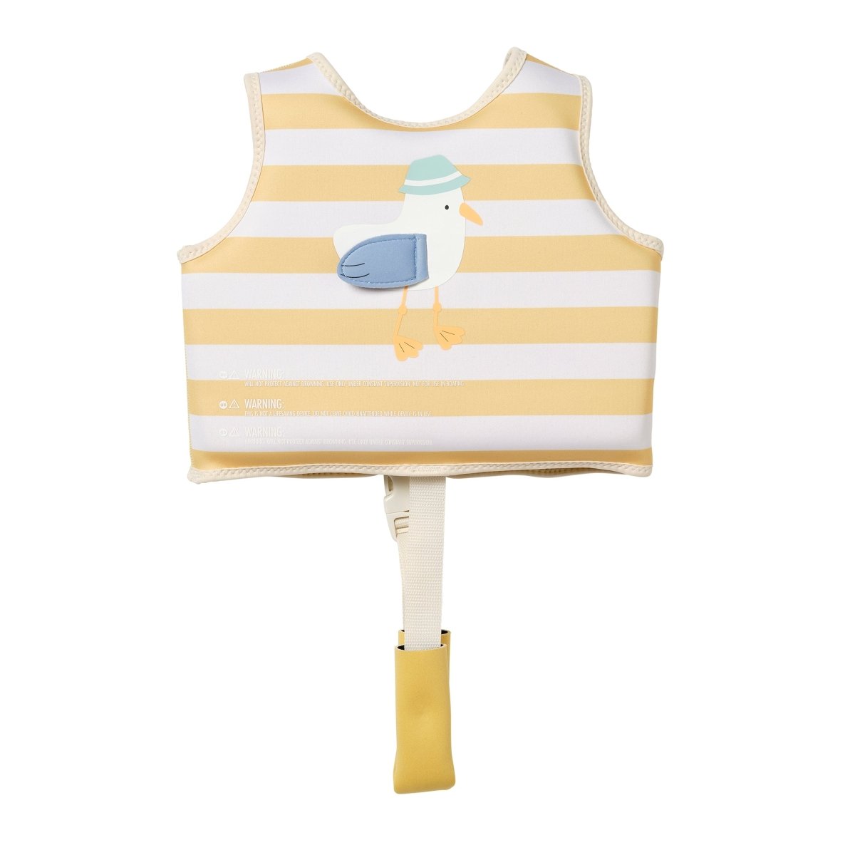 Kids Swim Vest 2-3 - Sammy the Seagull Yellow Stripe