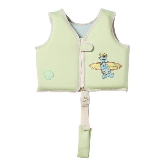Kids Swim Vest 2-3 - Shred Turtle Green