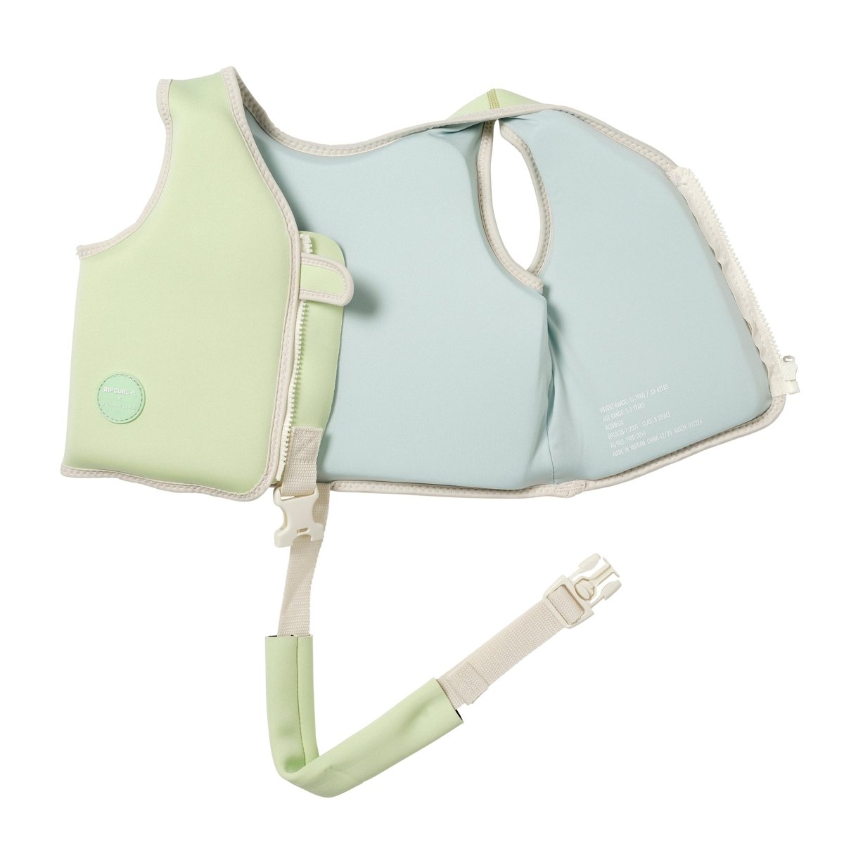 Kids Swim Vest 2-3 - Shred Turtle Green