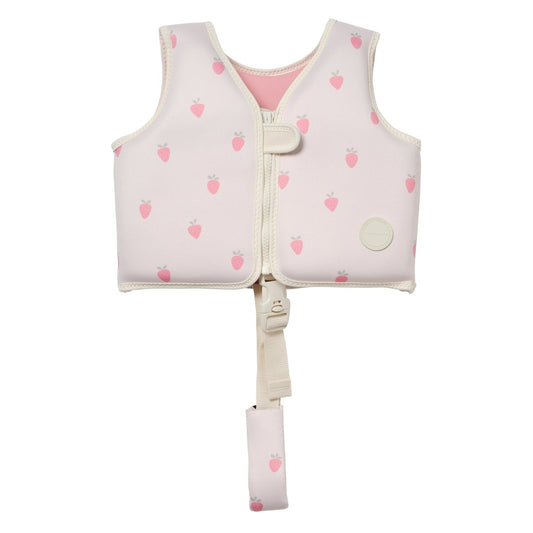 Kids Swim Vest 2-3 - Strawberry Sunshine Pink