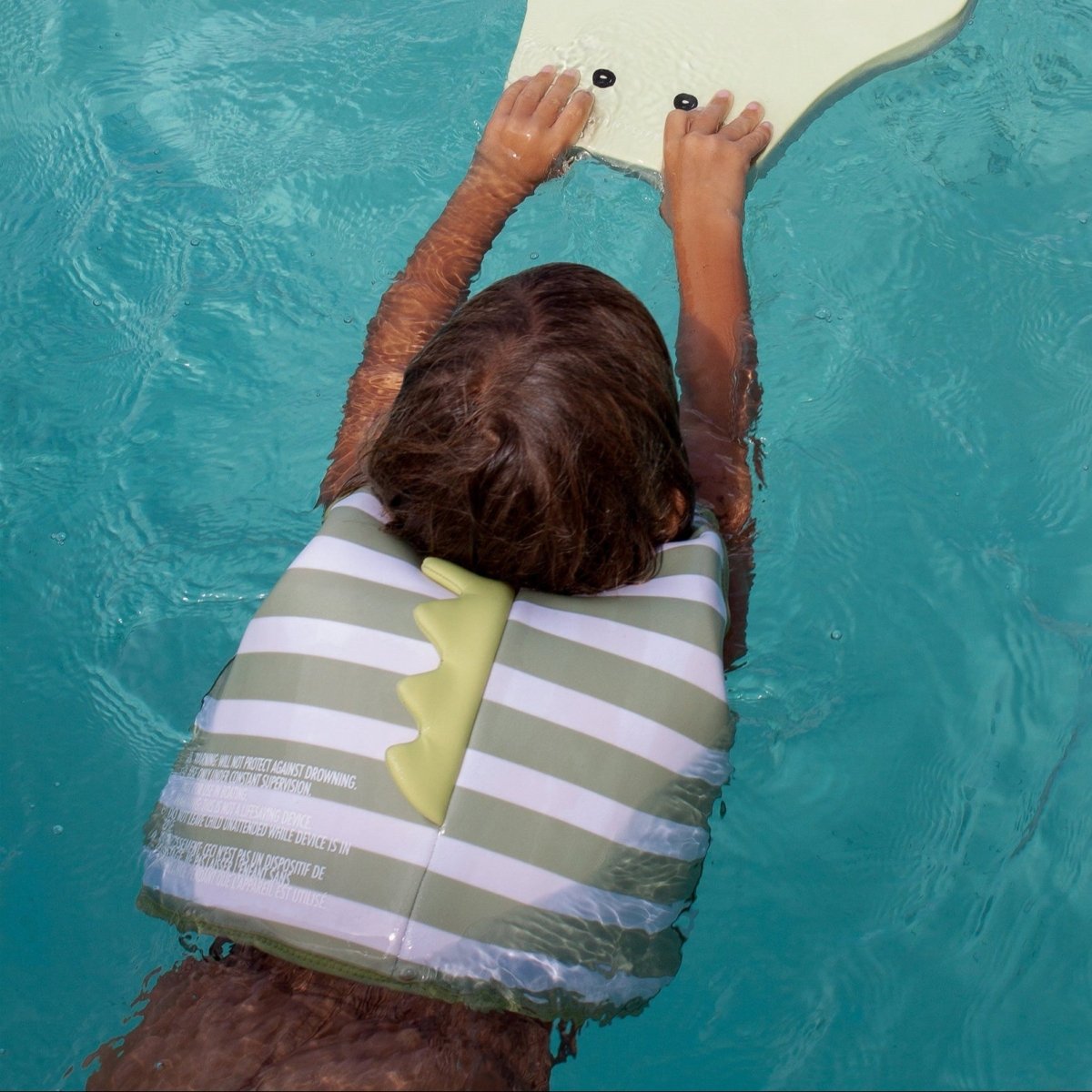 Kids Swim Vest 3-6 - Into the Wild Green Stripe