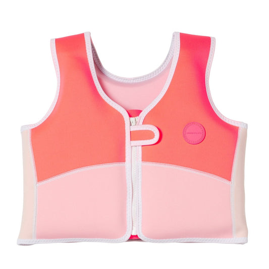 Kids Swim Vest 3-6 - Melody The Mermaid Pink