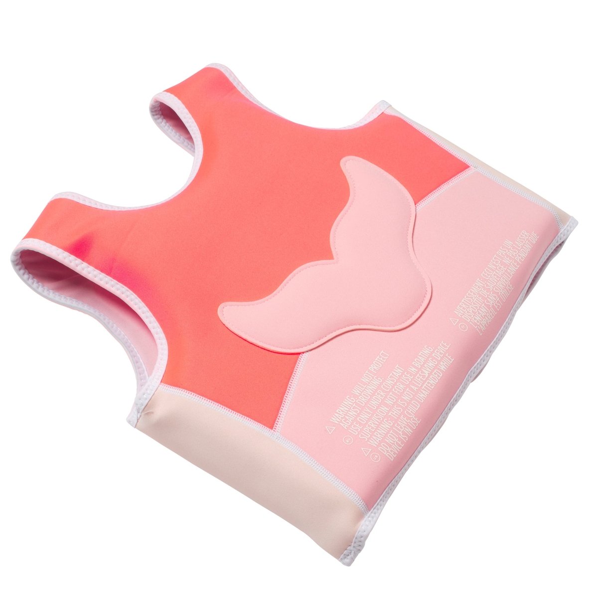 Kids Swim Vest 3-6 - Melody The Mermaid Pink
