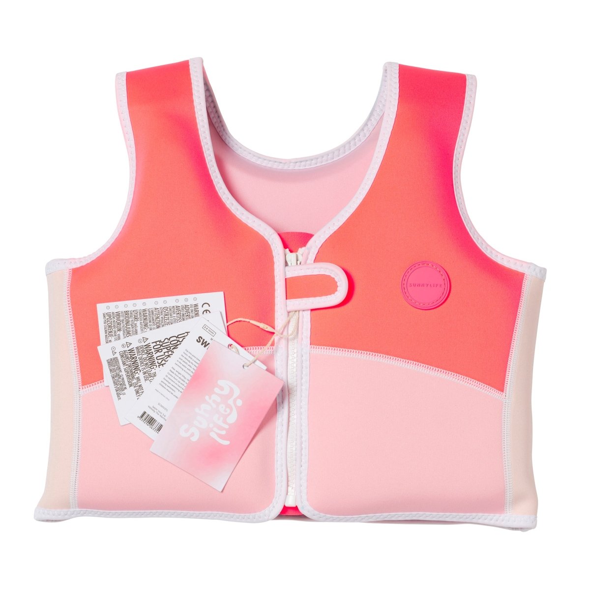 Kids Swim Vest 3-6 - Melody The Mermaid Pink