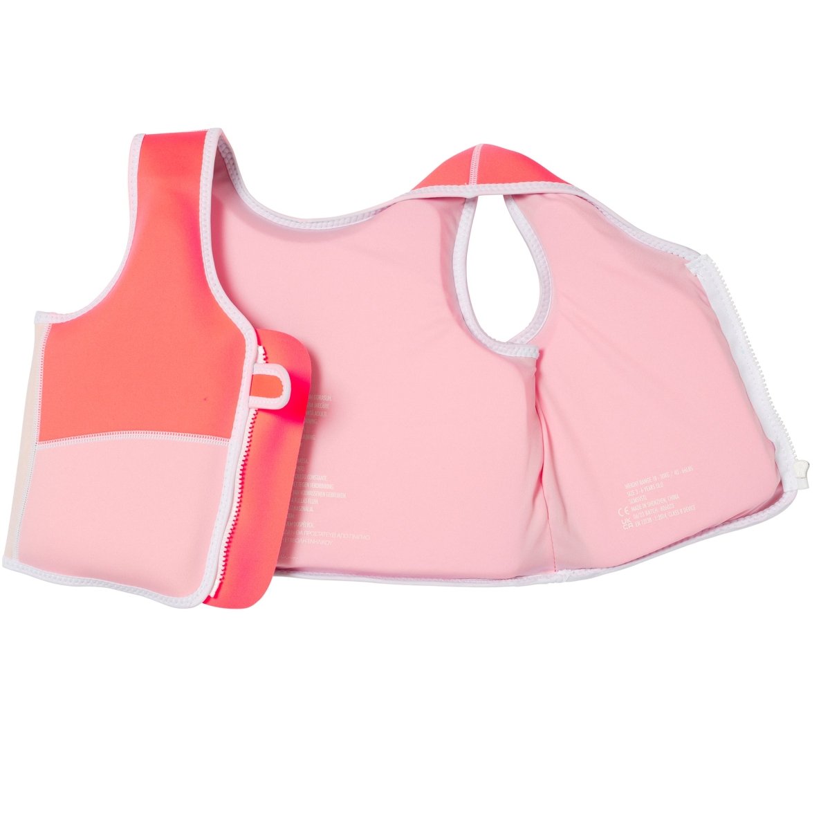 Kids Swim Vest 3-6 - Melody The Mermaid Pink