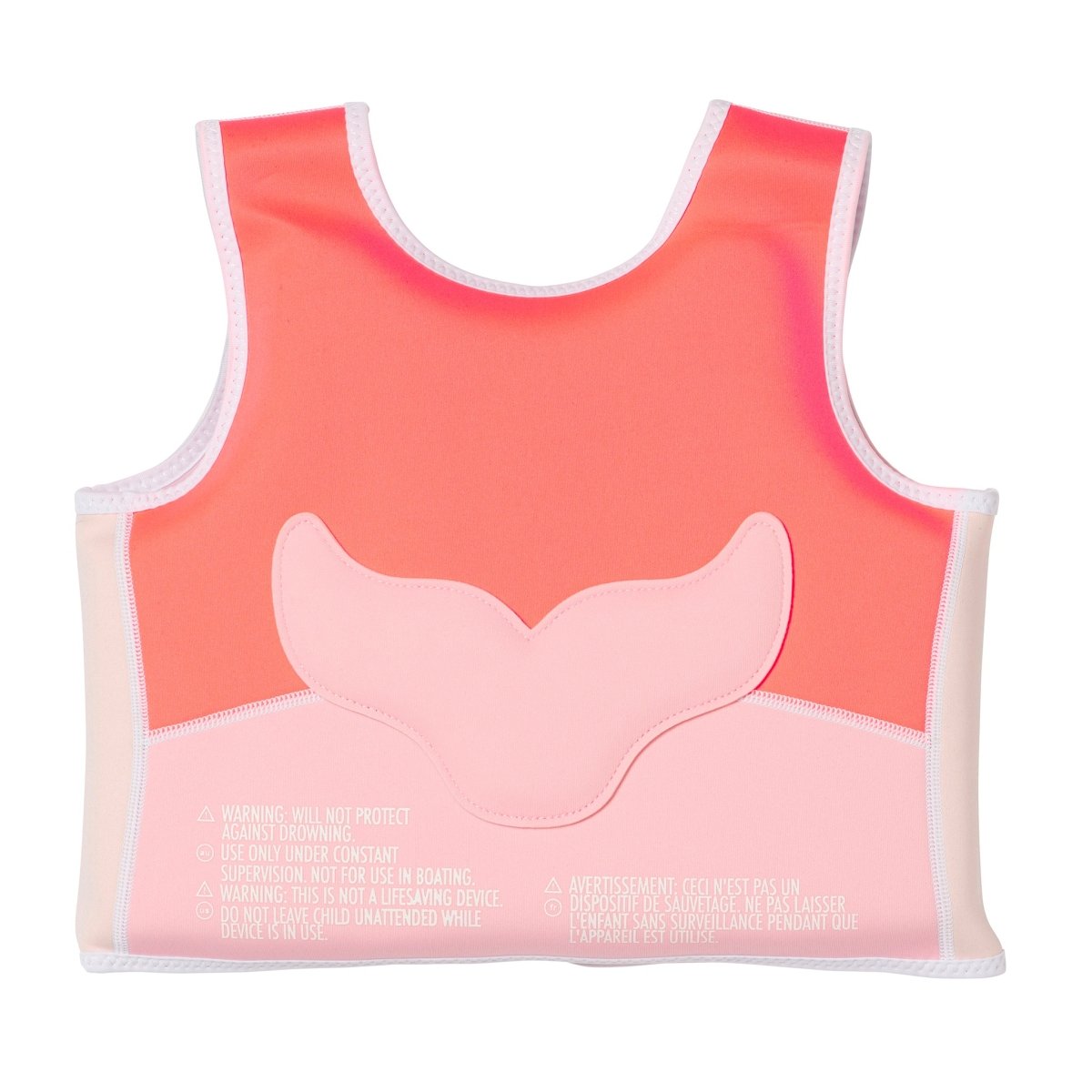 Kids Swim Vest 3-6 - Melody The Mermaid Pink