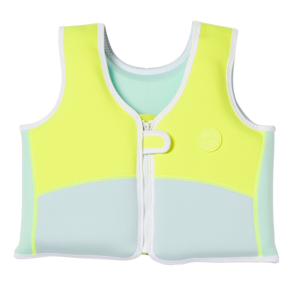 Kids Swim Vest 3-6 - Salty The Shark Neon Yellow