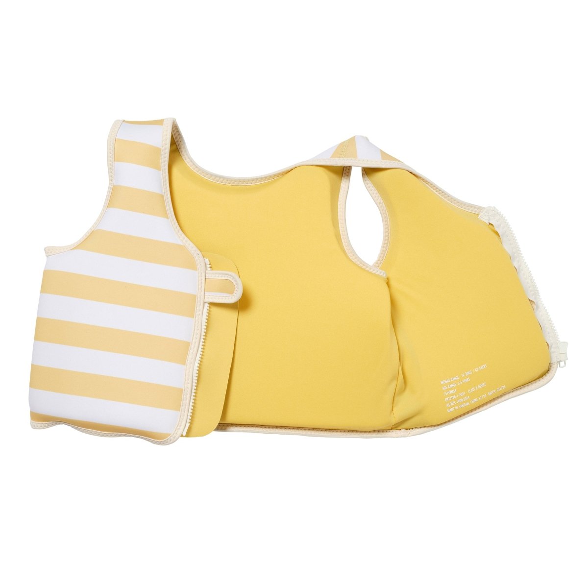 Kids Swim Vest 3-6 - Sammy the Seagull Yellow Stripe
