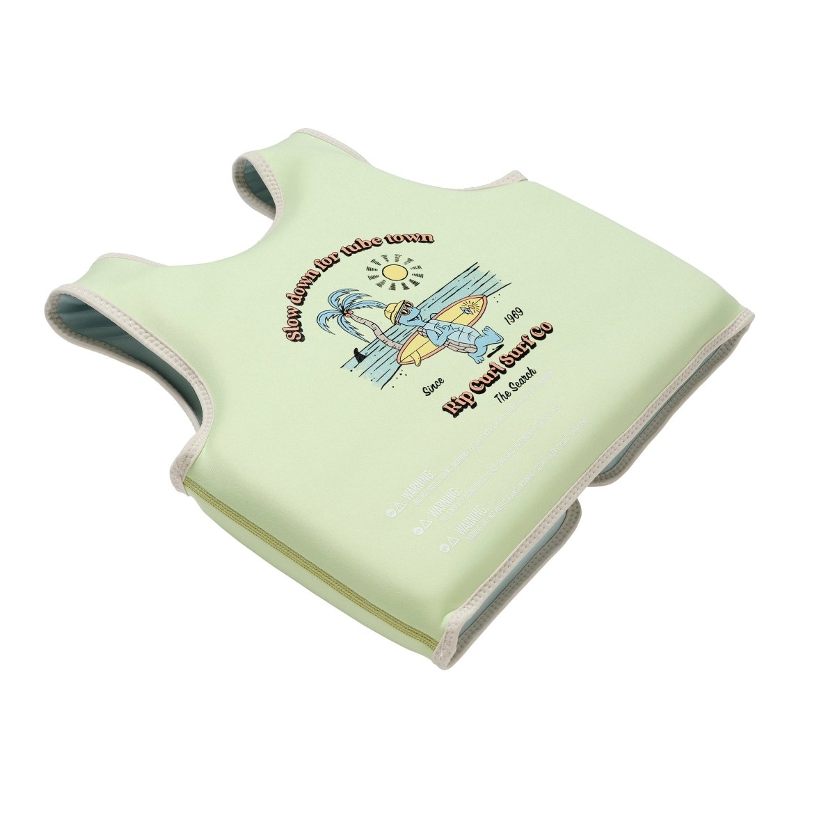 Kids Swim Vest 3-6 - Shred Turtle Green