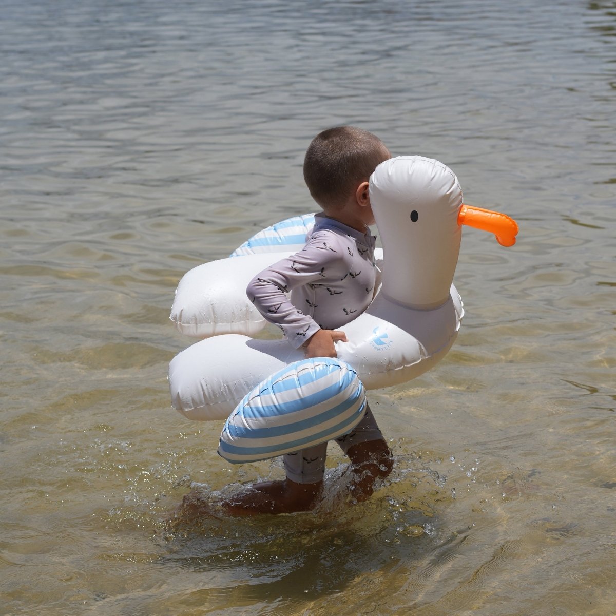 Kids Tube Pool Ring - Sammy the Seagull Blue