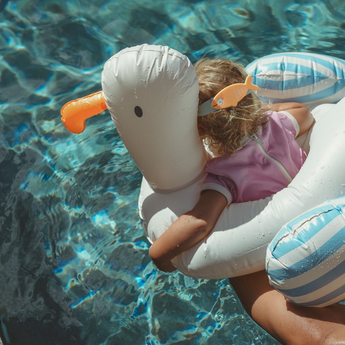 Kids Tube Pool Ring - Sammy the Seagull Blue