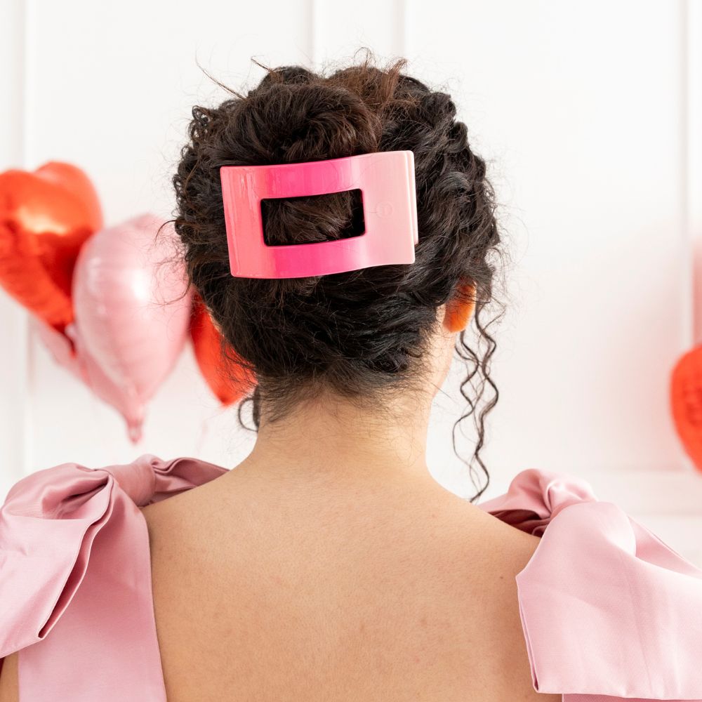Kiss & Tell Large  Flat Rectangle Hair Clip