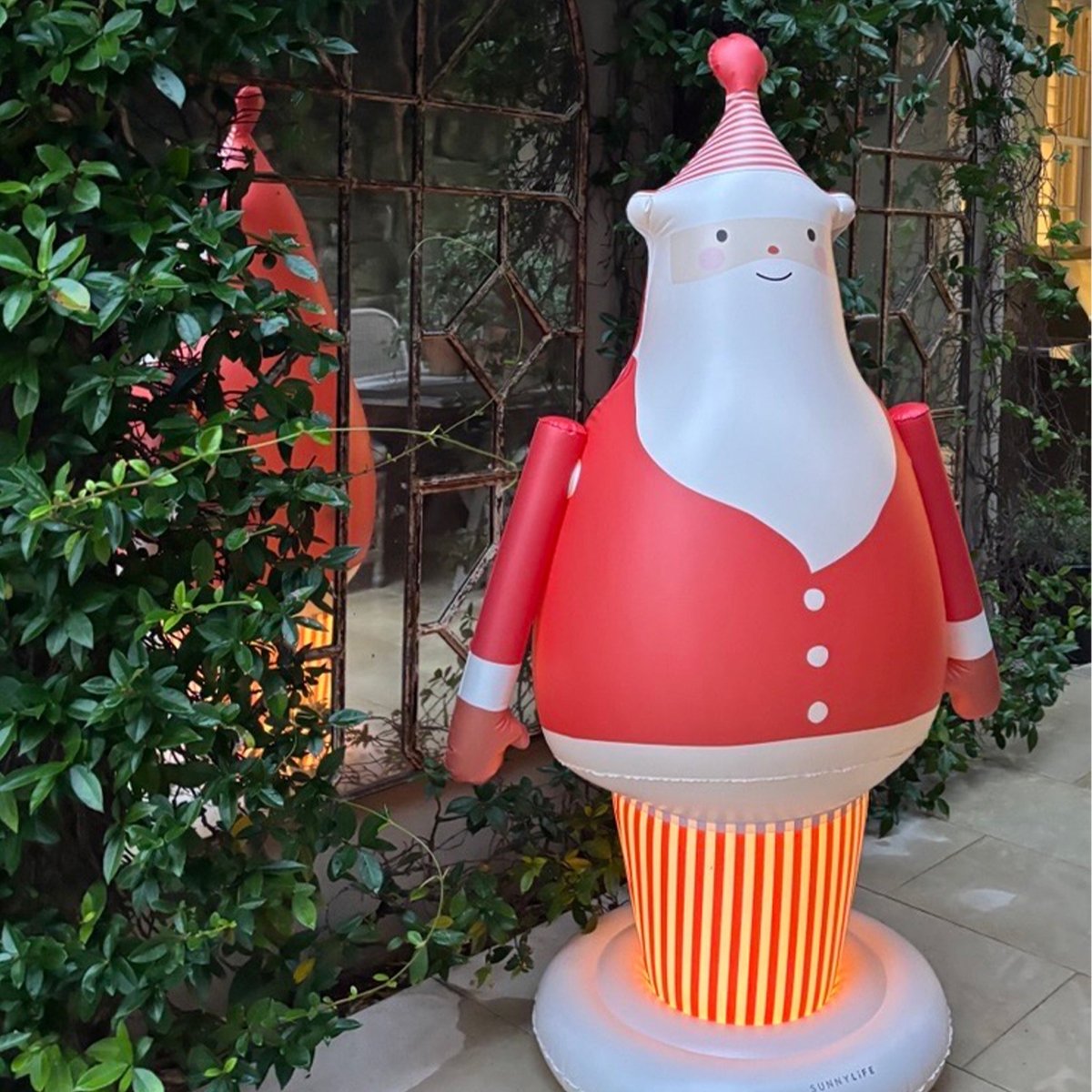 Light Up Inflatable Christmas Standing Santa Character