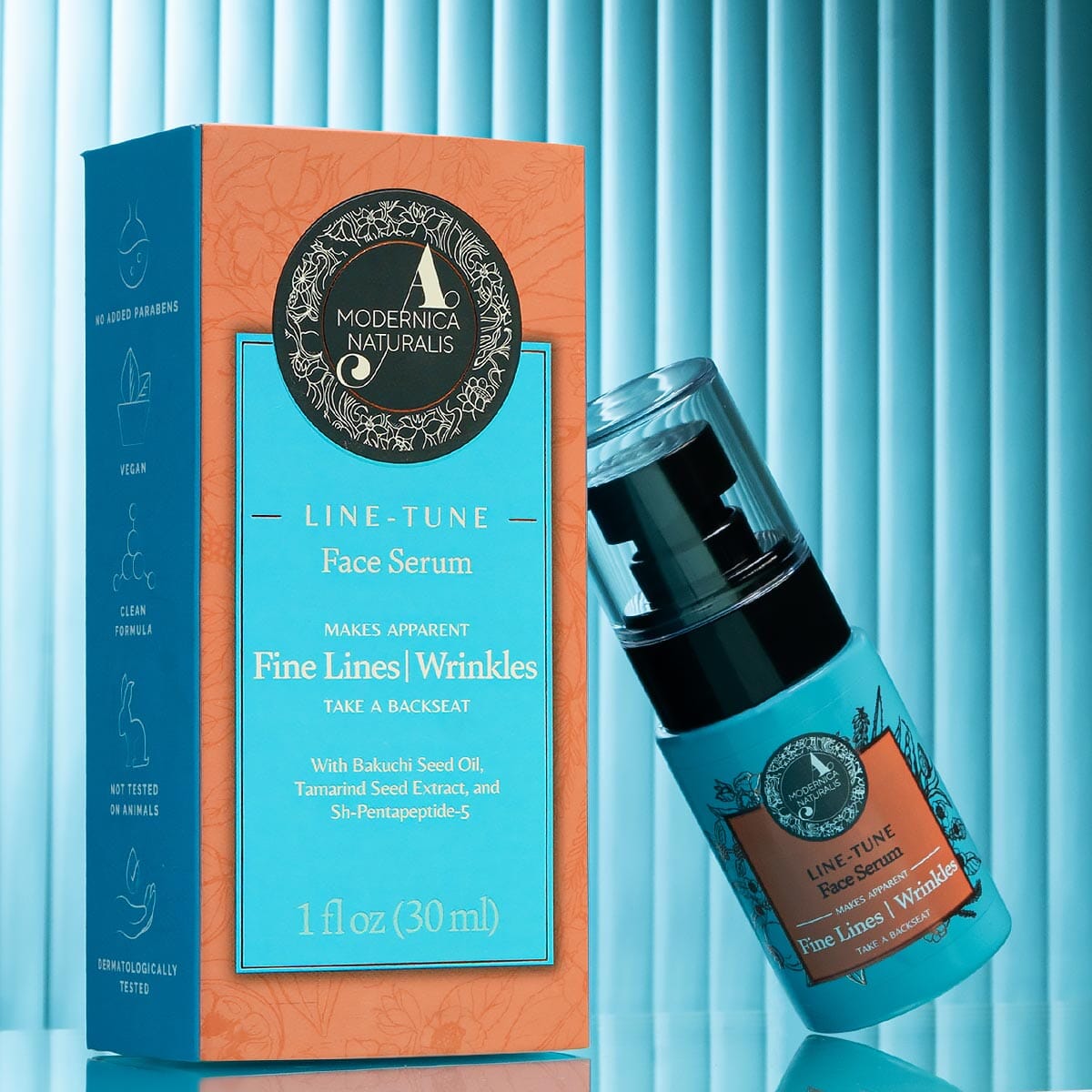 Line-Tune Face Serum – Reduces the Appearance of Fine Lines & Wrinkles – Hydrating Formula with Tamarind, Bakuchi, Arjuna, Guduchi & Peptides – Best Face Serum for Aging Skin with Fine Lines & Wrinkles - Pack of 2