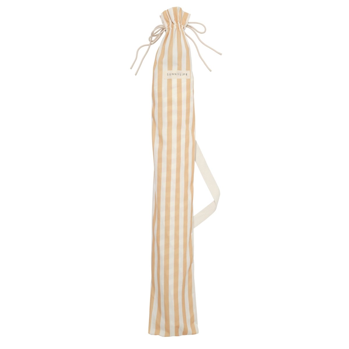 Luxe Beach Umbrella - Butternut Stripe