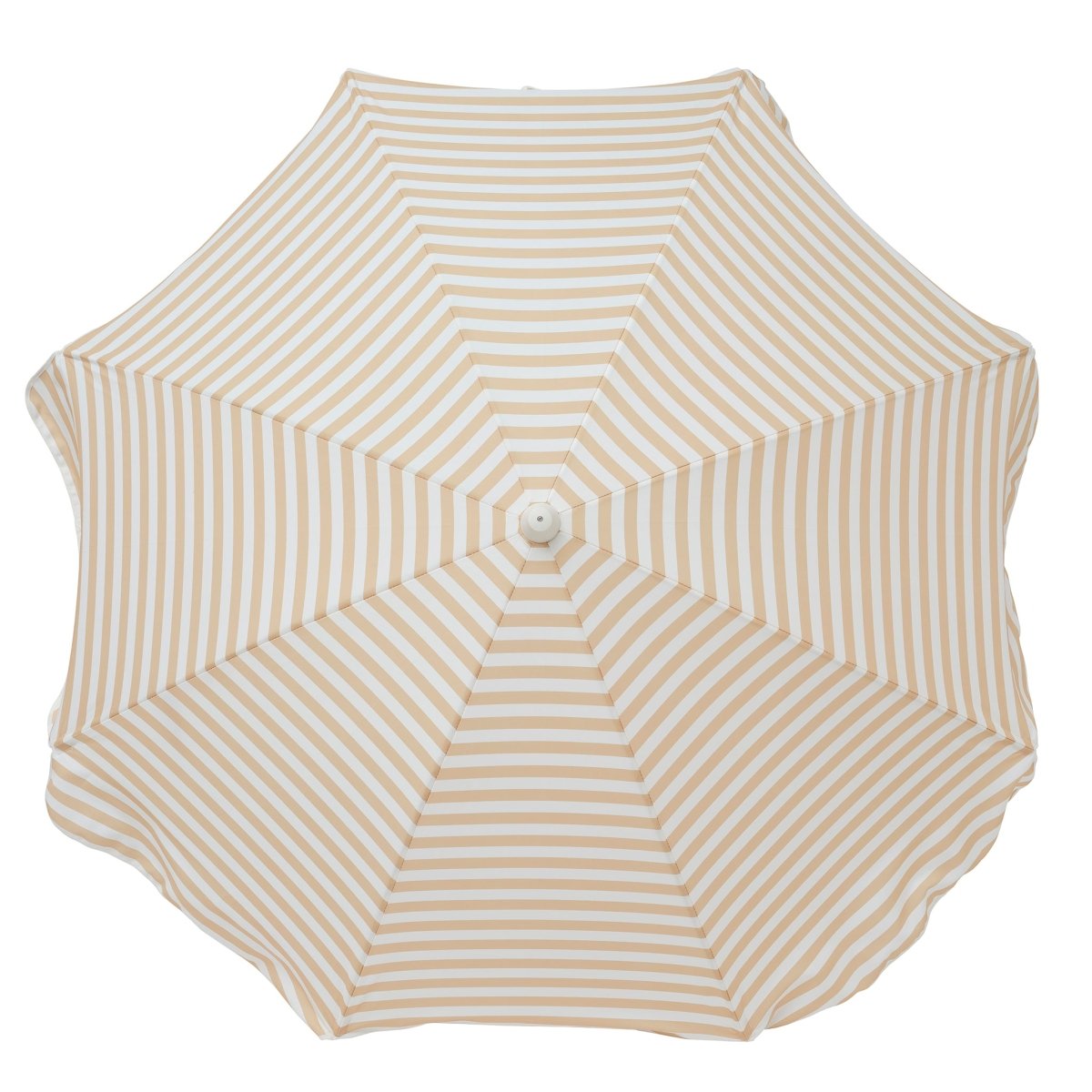 Luxe Beach Umbrella - Butternut Stripe