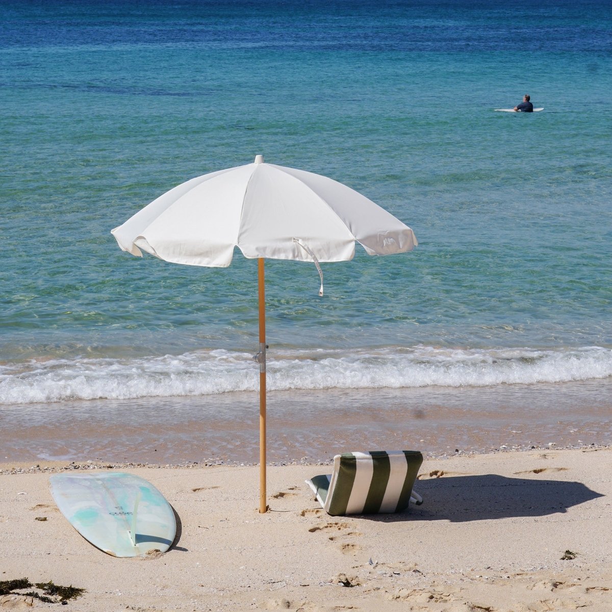 Luxe Beach Umbrella - Cream
