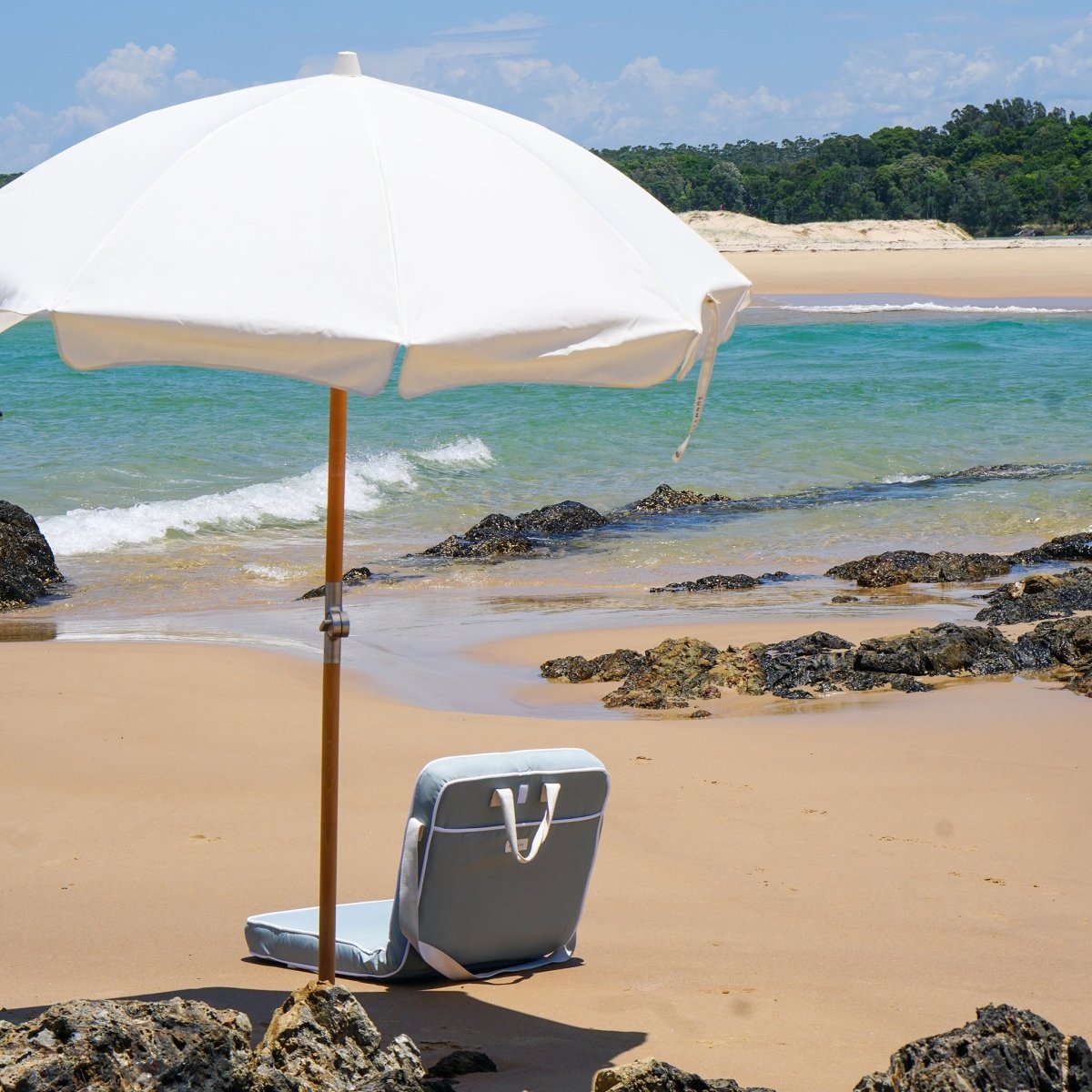 Luxe Beach Umbrella - Cream