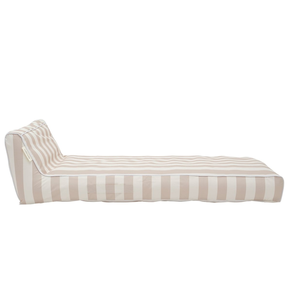 Luxe Lie-On Lounger - Oyster Stripe