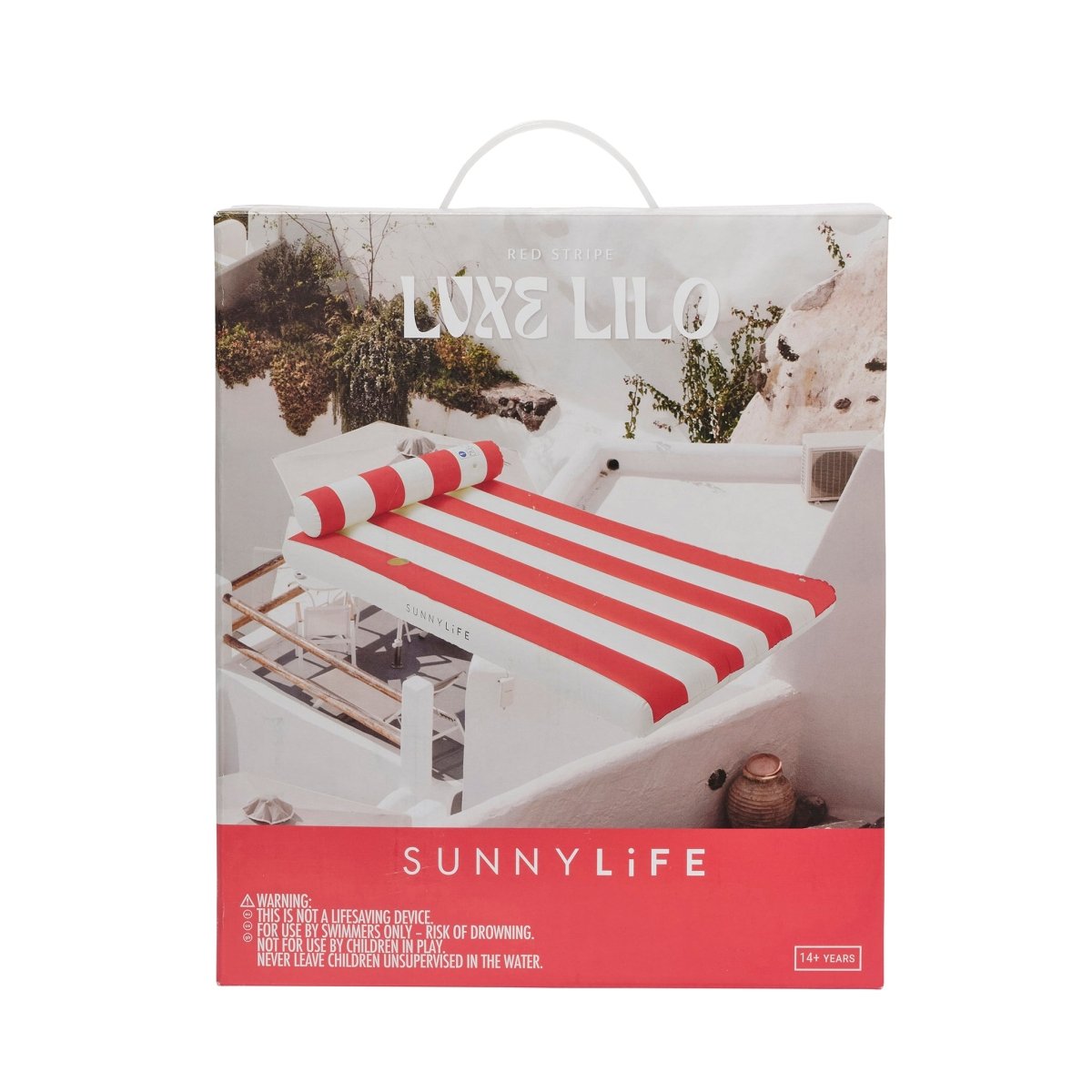 Luxe Lilo - Red Stripe