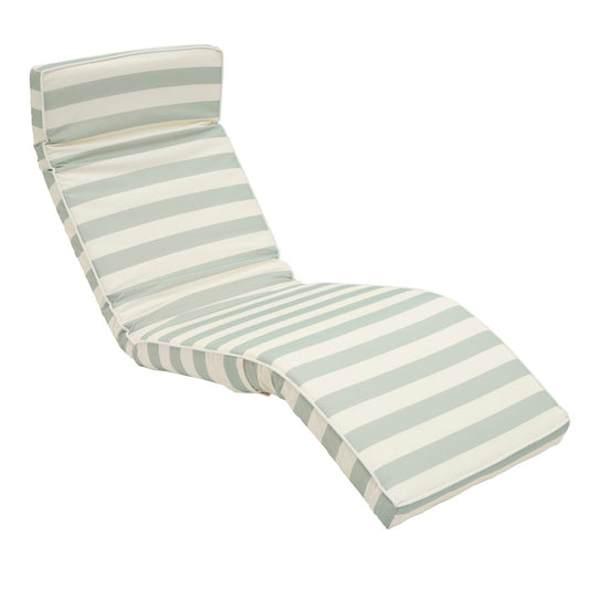 Luxe Lounger Chair - Sea Sage Stripe