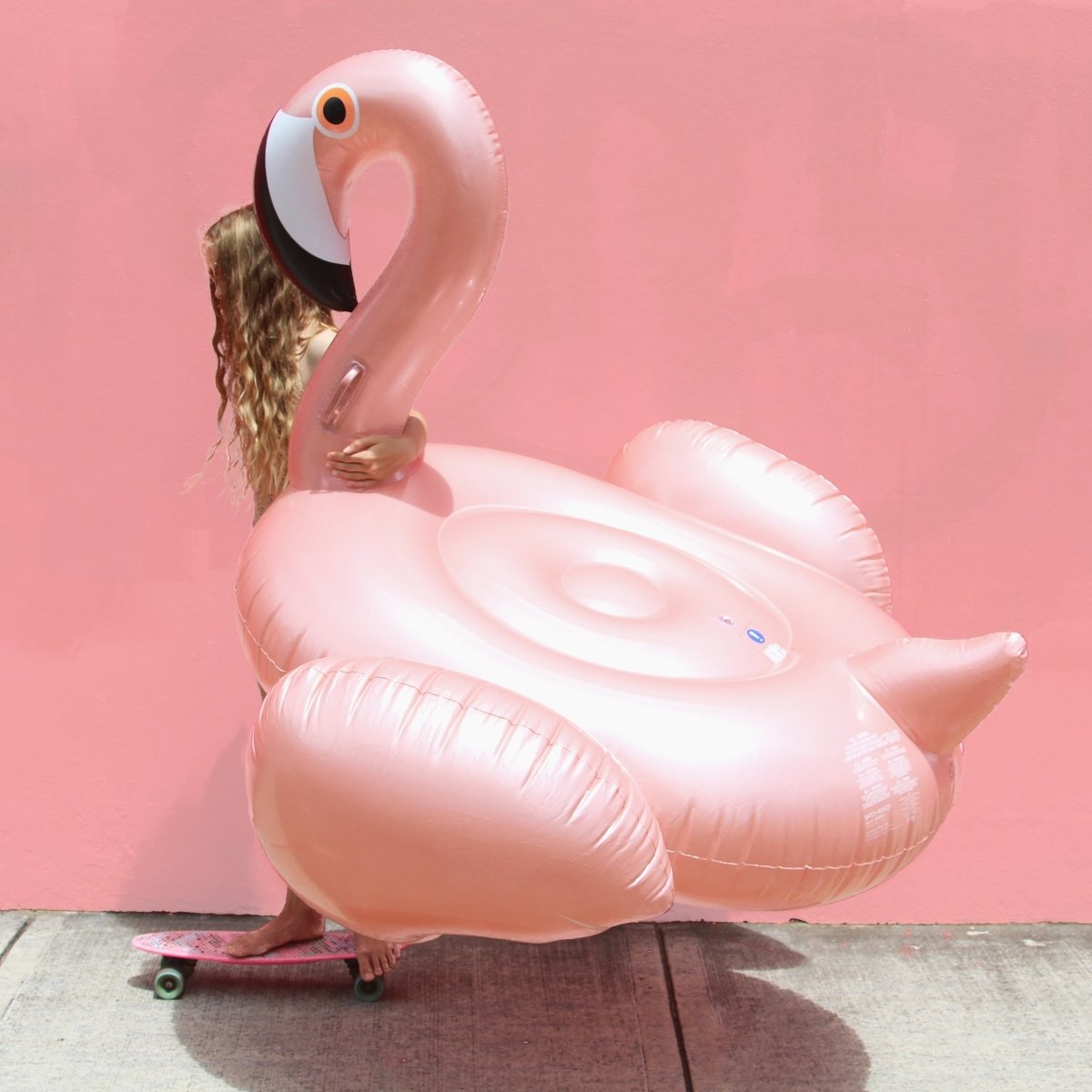 Luxe Ride-On Flamingo Float - Rose Gold