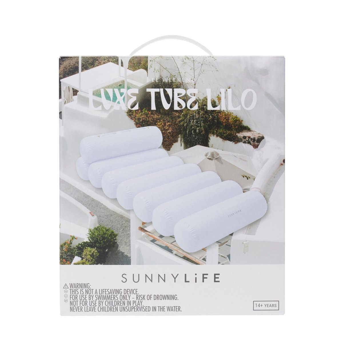 Luxe Tube Lilo - Le Weekend White