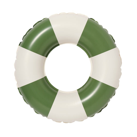 Mini Tube Pool Ring - Olive Stripe