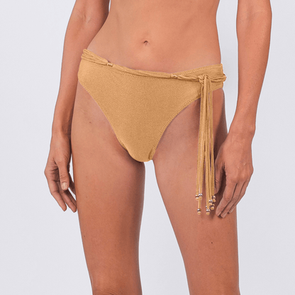 MYKONOS Belted Macrame Bikini Bottom