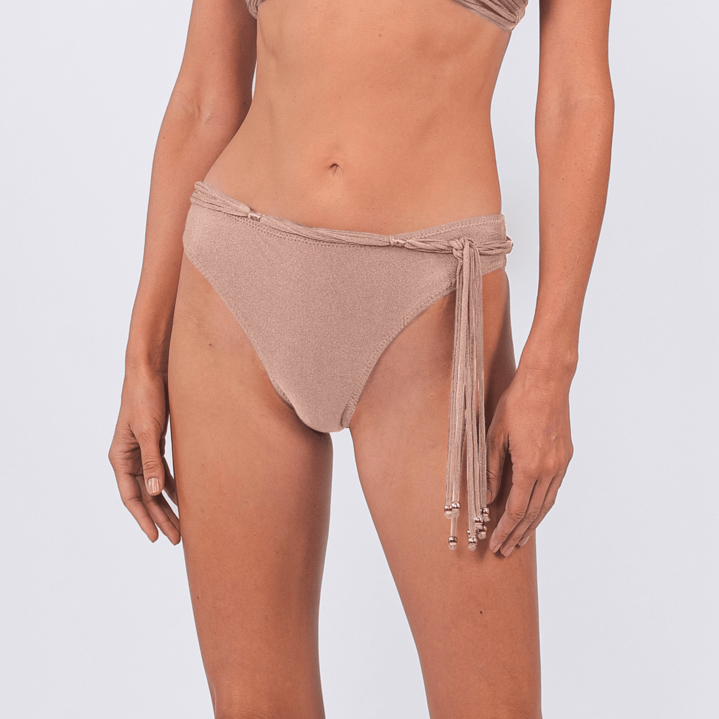 MYKONOS Belted Macrame Bikini Bottom