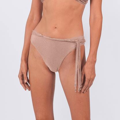 MYKONOS Belted Macrame Bikini Bottom