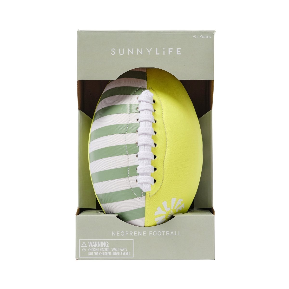 Neoprene Football - Tides Out Neon Yellow