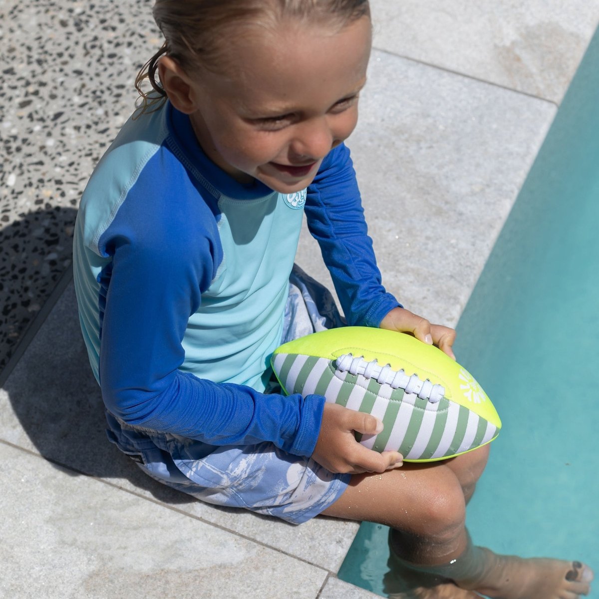 Neoprene Football - Tides Out Neon Yellow