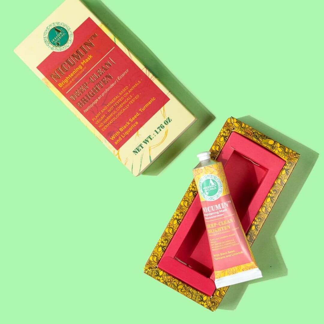 Nicumin Brightening and Even Toning Face Mask - With Black Seed, Turmeric and Licorice