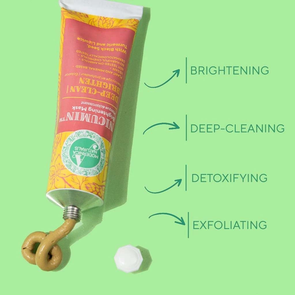 Nicumin Brightening and Even Toning Face Mask - With Black Seed, Turmeric and Licorice