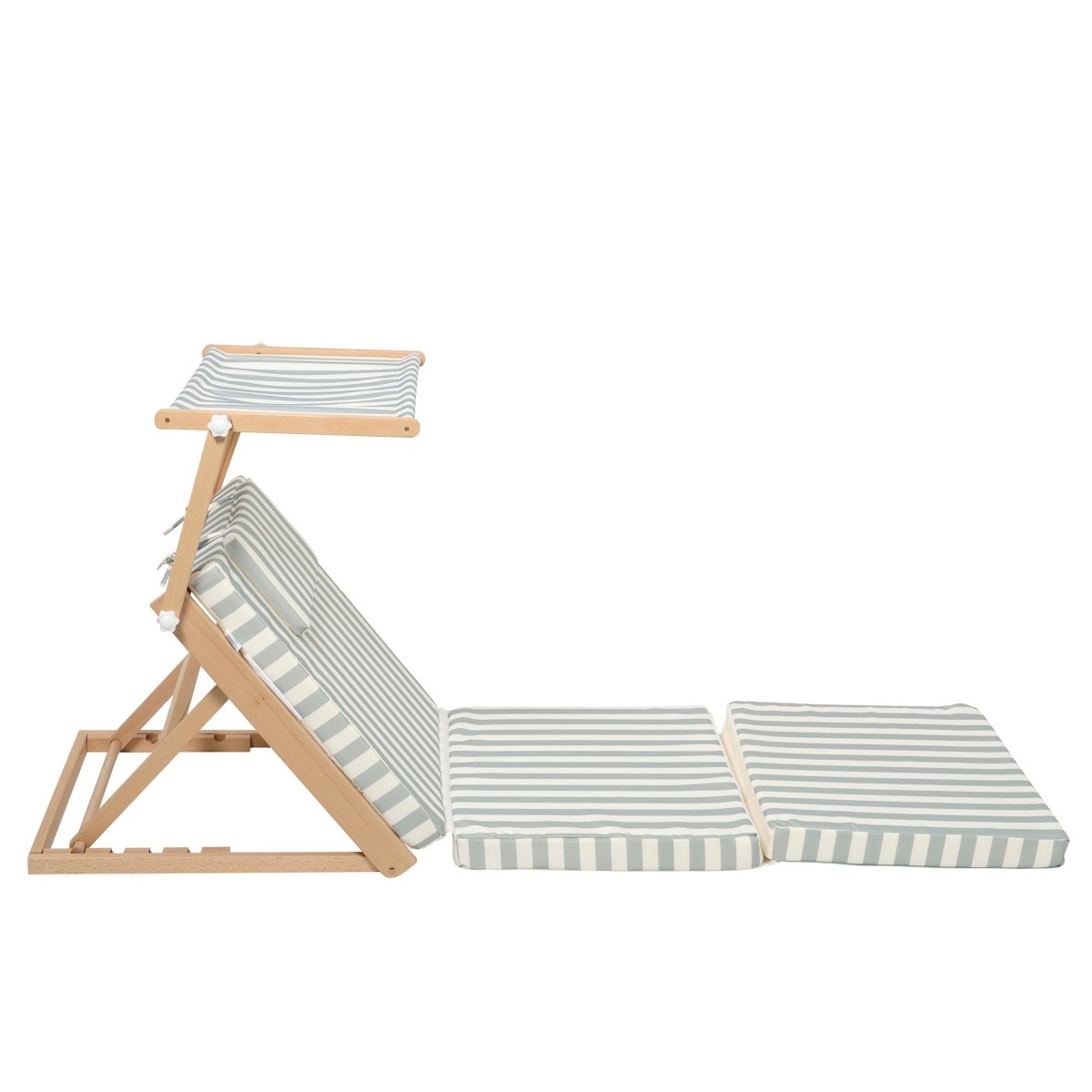 Pool House Daybed - La Palma Sage Stripe