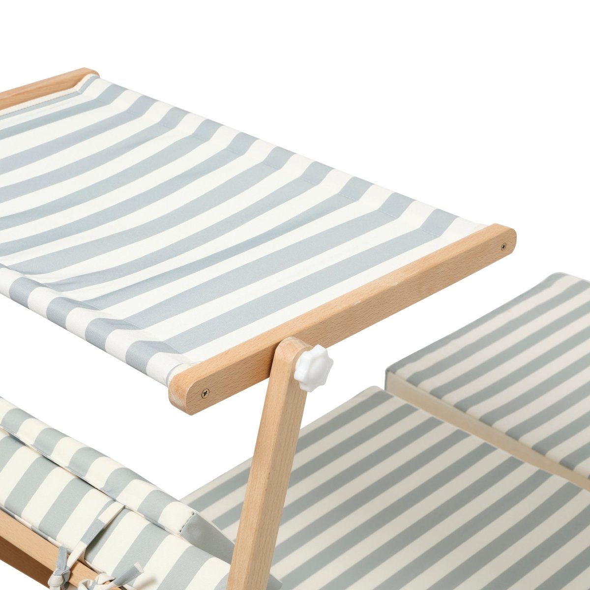 Pool House Daybed - La Palma Sage Stripe