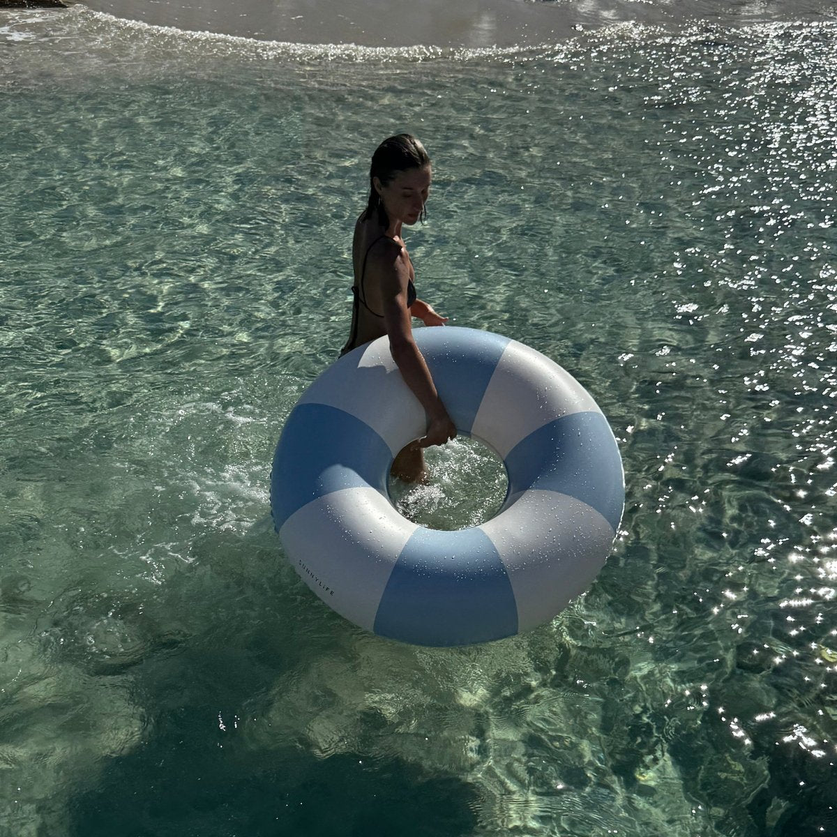Pool Ring - Lazy Days Blue Stripe