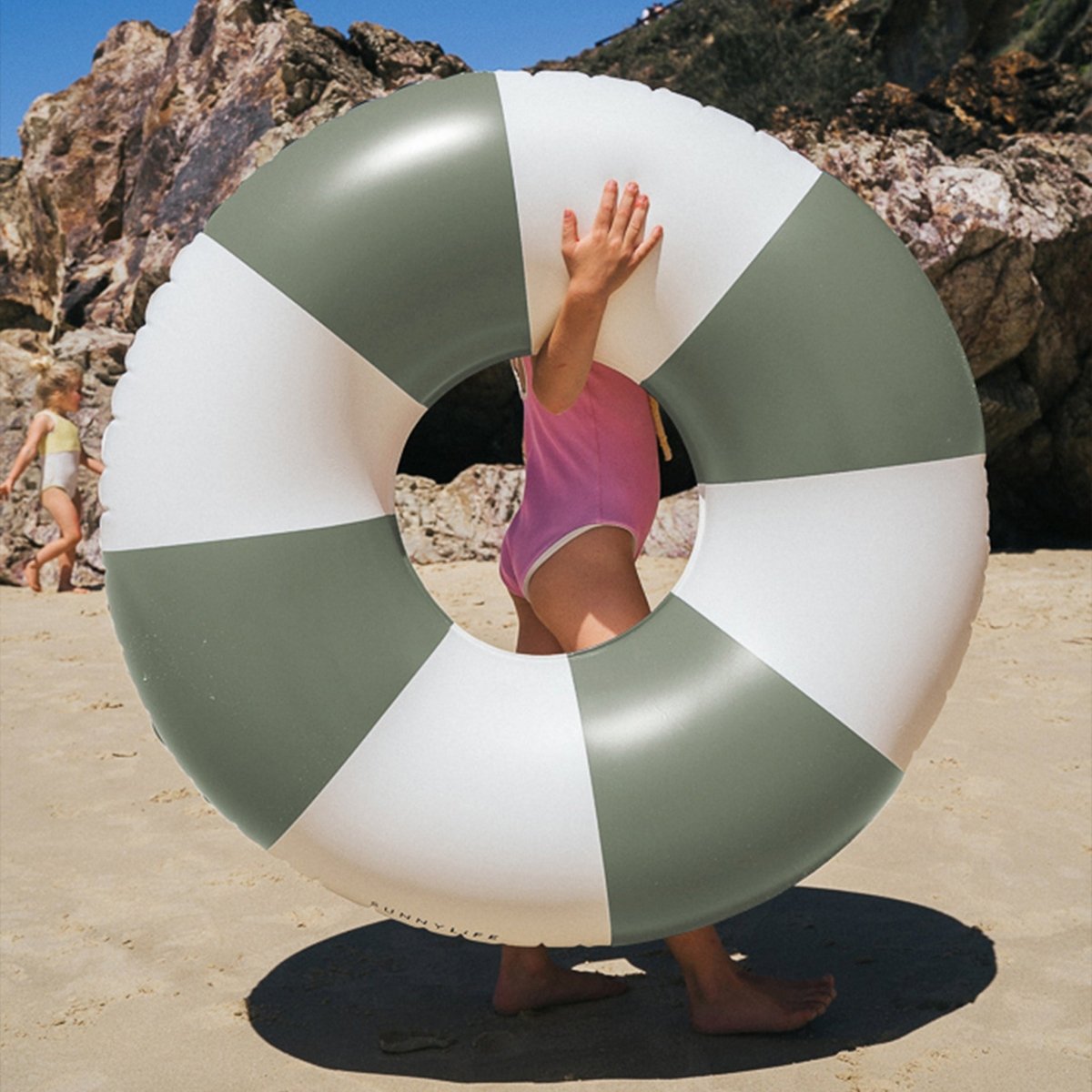 Pool Ring - Olive Stripe