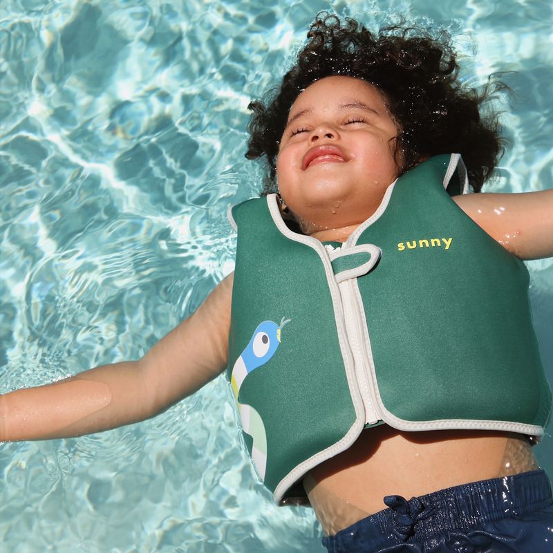 Kids Swim Vest 3-6 - Into the Jungle Green