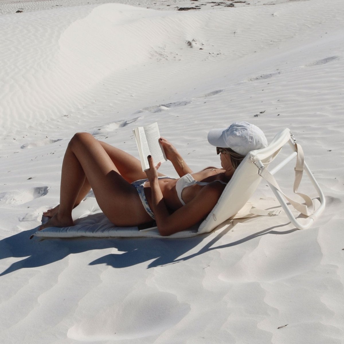 Reclining Beach Chair - Casa Cream
